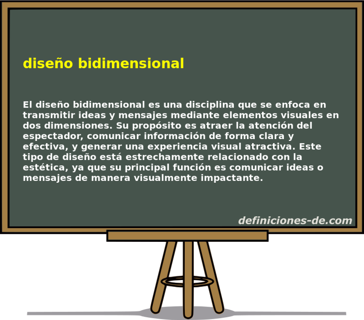 ¿Qué significa Diseño bidimensional?