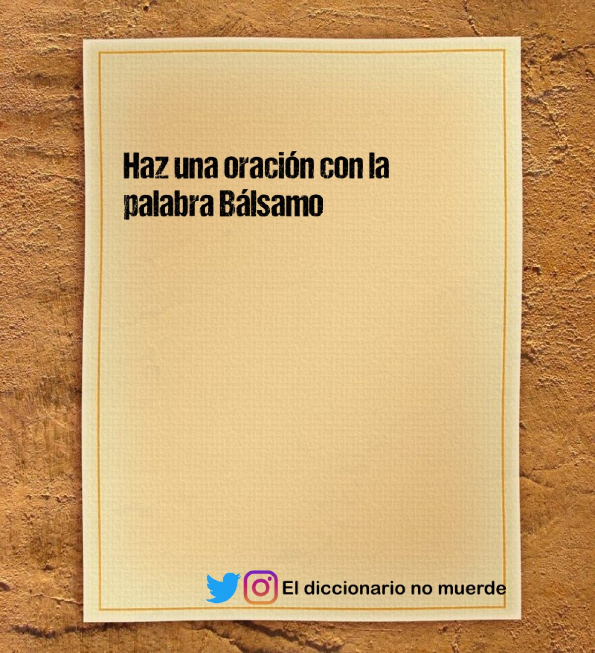 Haz una oración con la palabra Bálsamo 