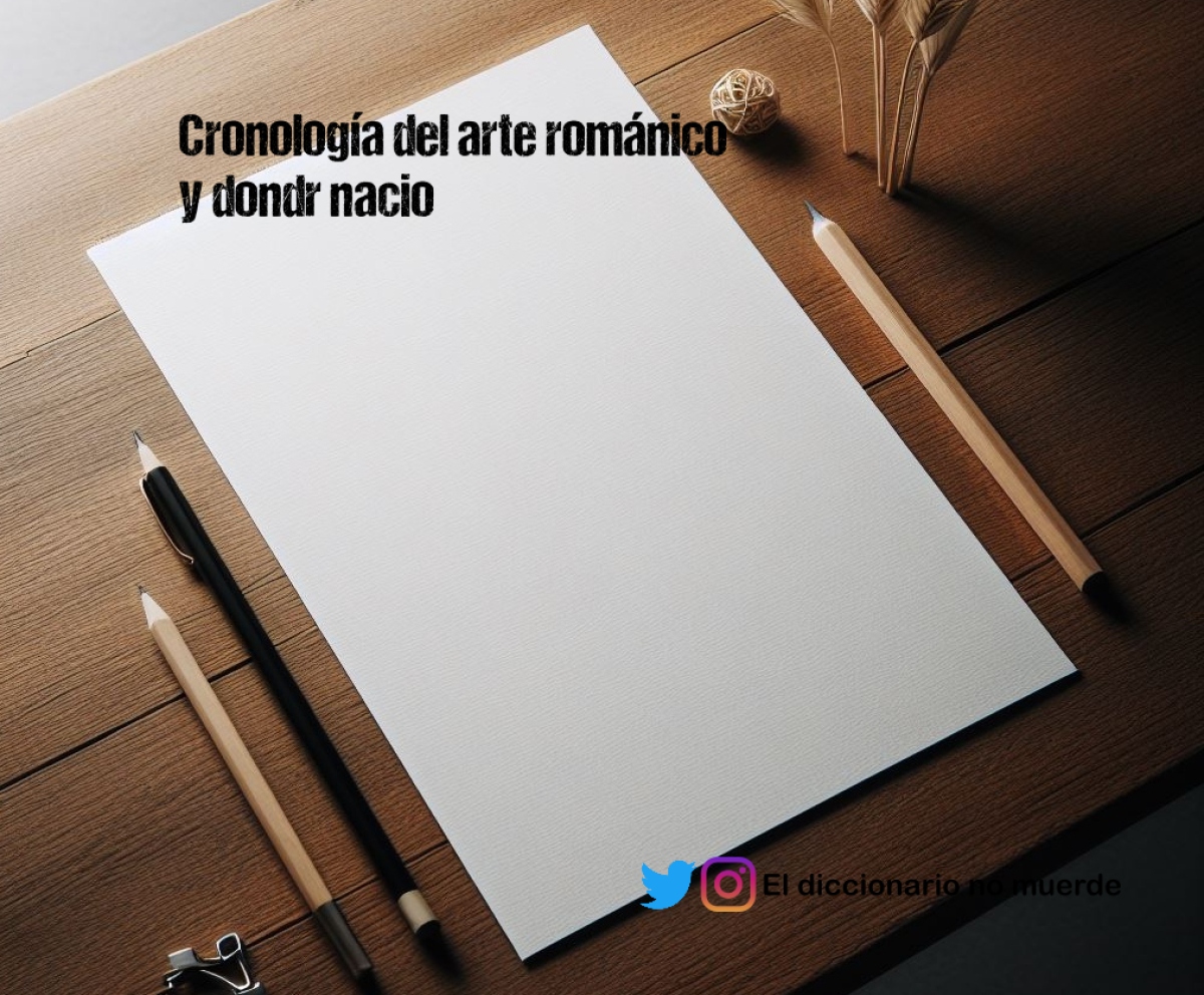 Cronología del arte románico y dondr nacio 