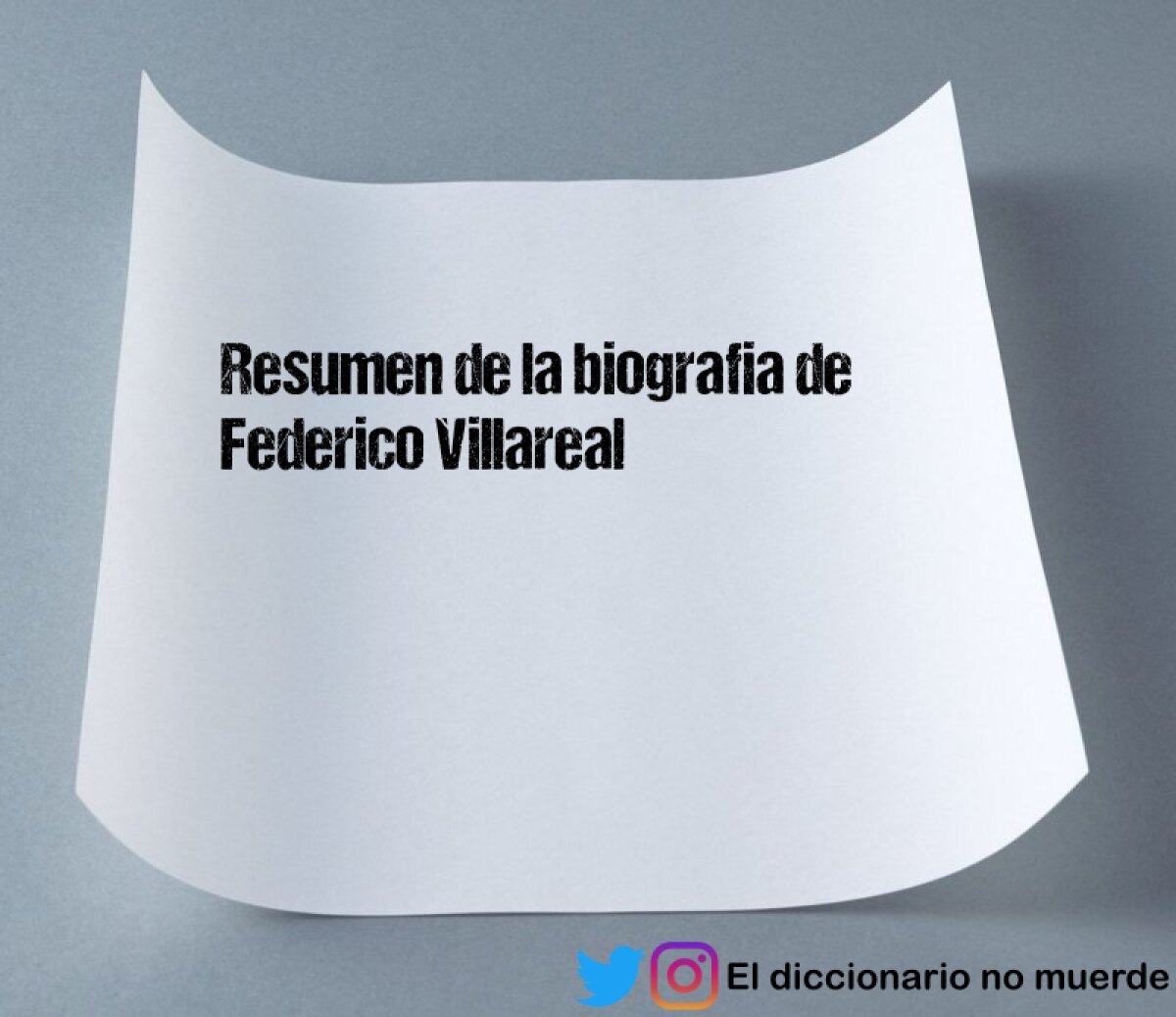Resumen de la biografia de Federico Villareal
