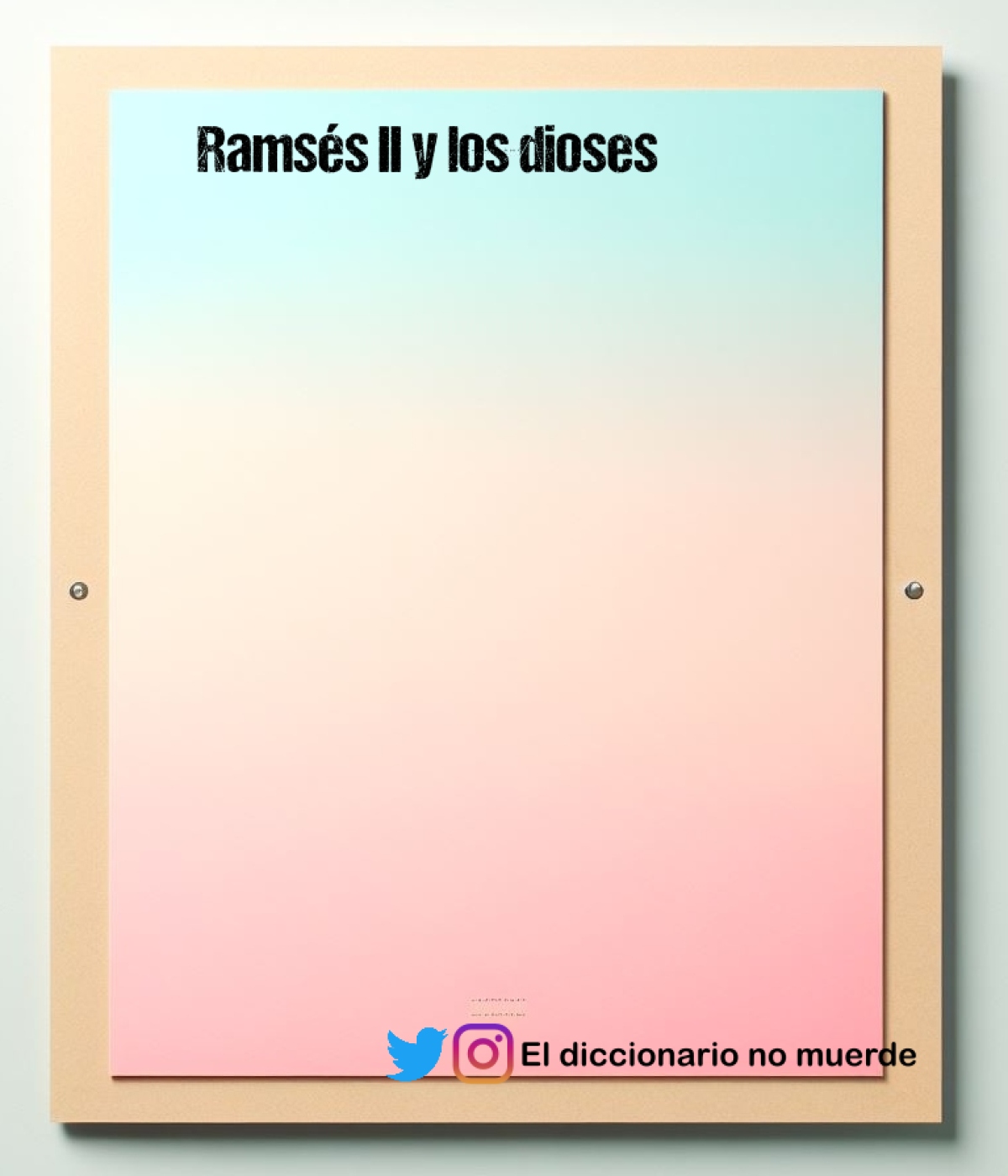 Ramsés II y los dioses 