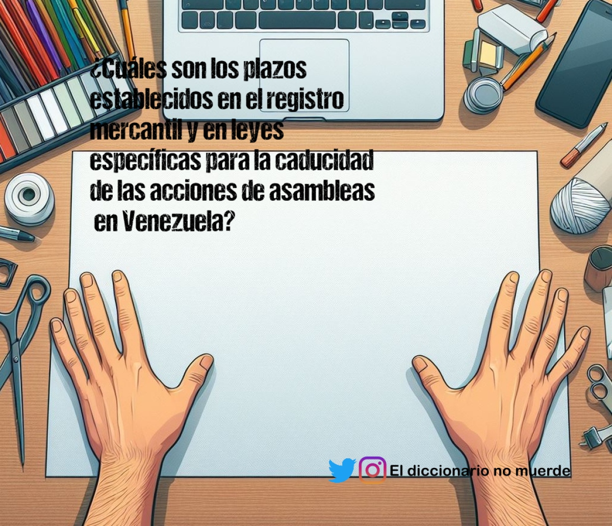 ¿Cuáles son los plazos establecidos en el registro mercantil y en leyes específicas para la caducidad de las acciones de asambleas
 en Venezuela?