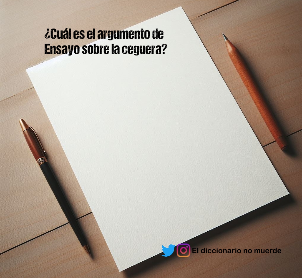 ¿Cuál es el argumento de Ensayo sobre la ceguera?