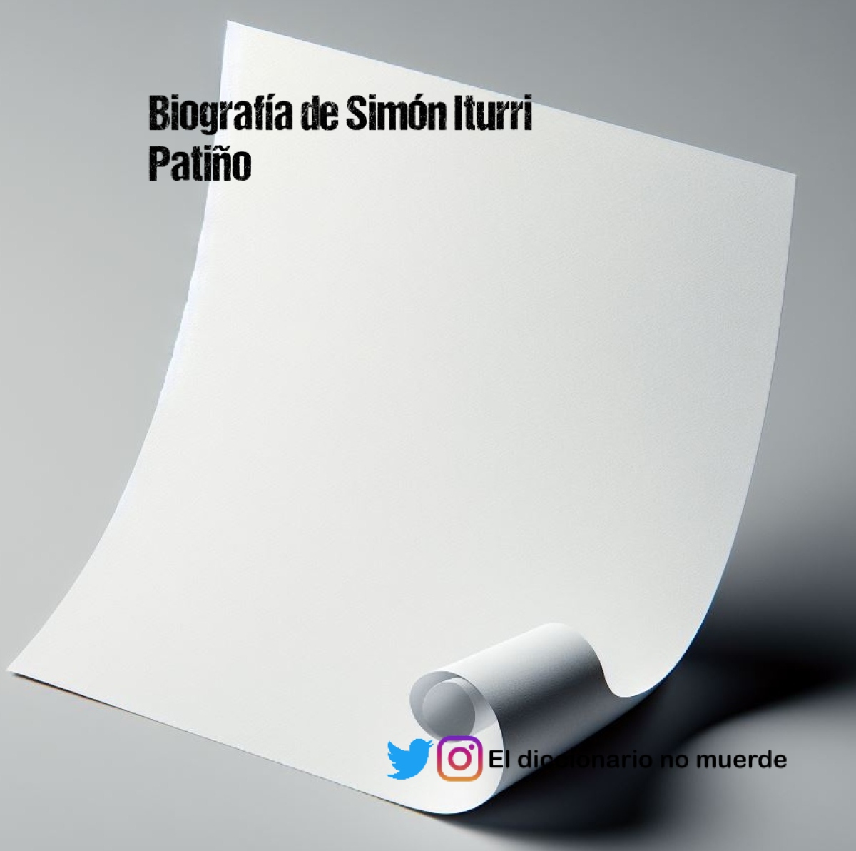 Biografía de Simón Iturri Patiño