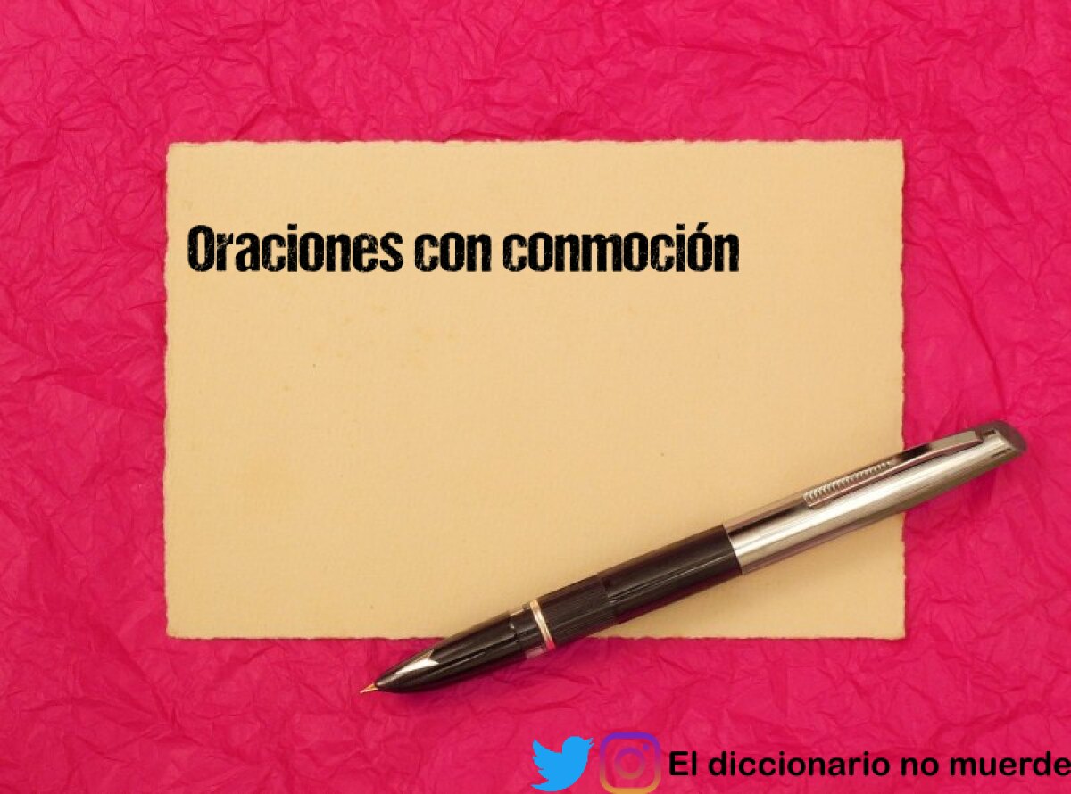 Oraciones con conmoción