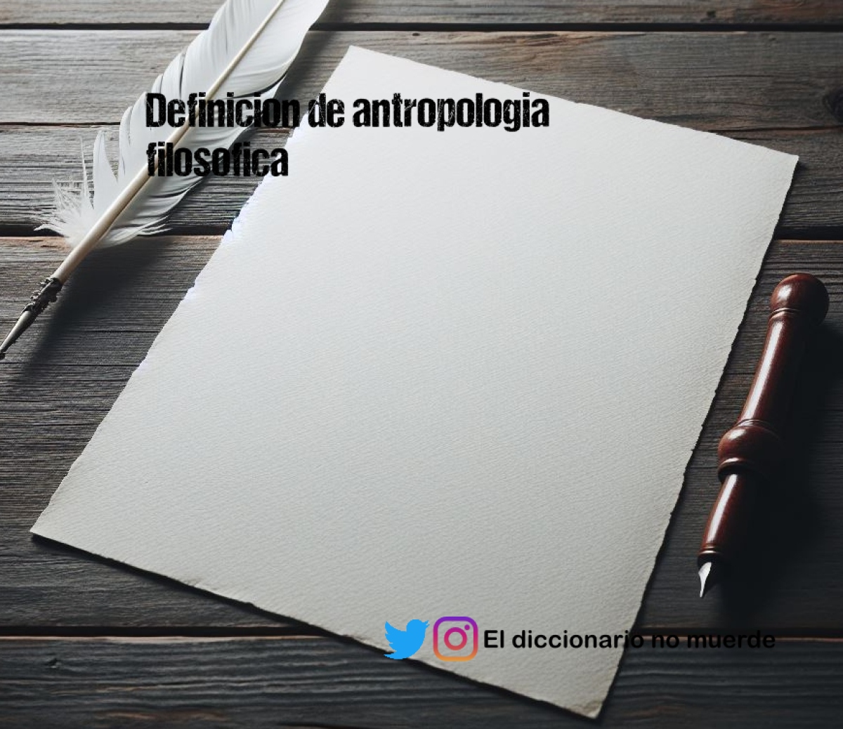 Definicion de antropologia filosofica