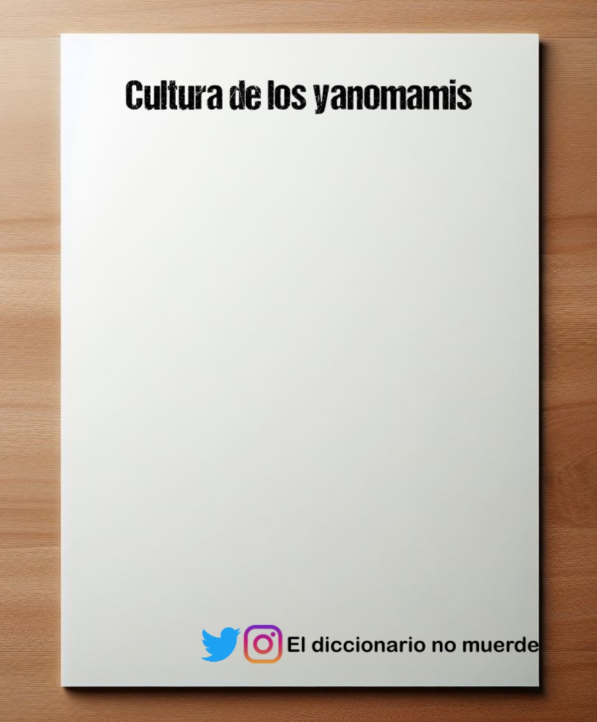 Cultura de los yanomamis