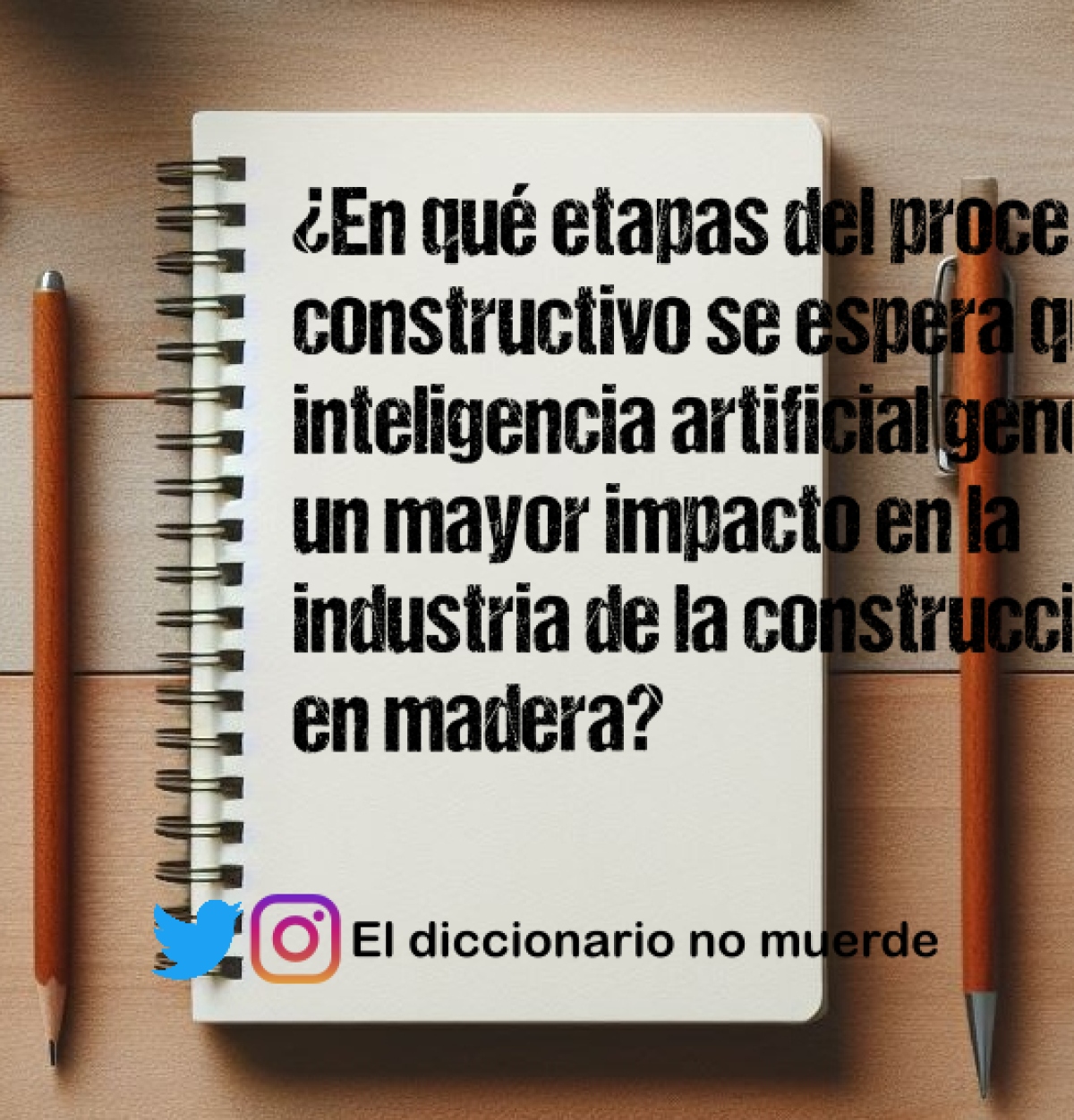 ¿En qué etapas del proceso constructivo se espera que la inteligencia artificial genere un mayor impacto en la industria de la construcción en madera?