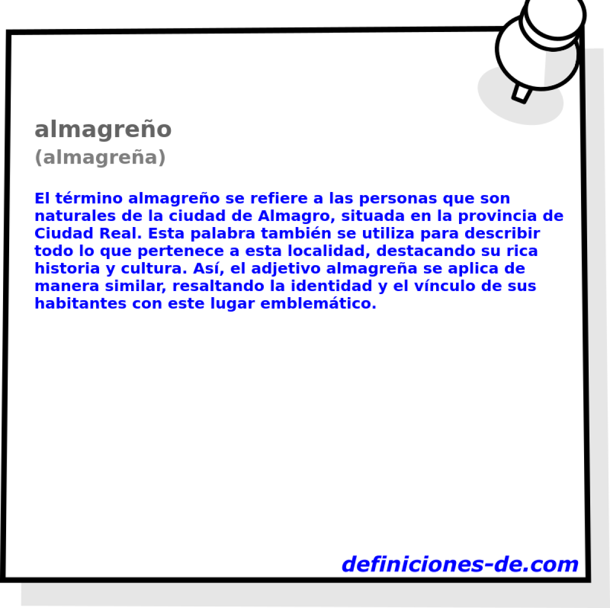 almagreo (almagrea)