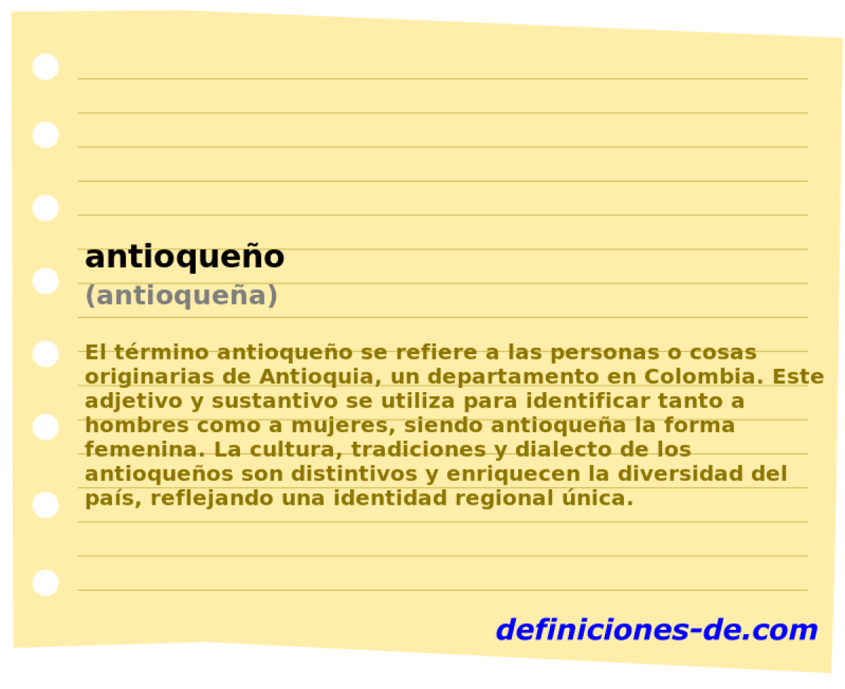 antioqueo (antioquea)