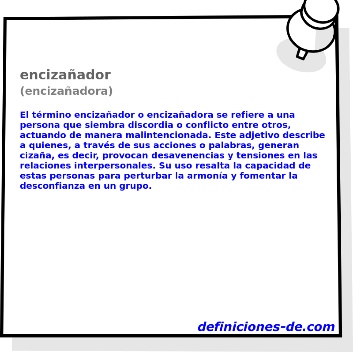 encizaador (encizaadora)