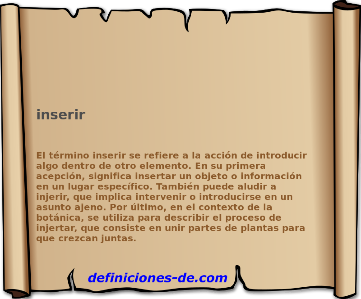 inserir 