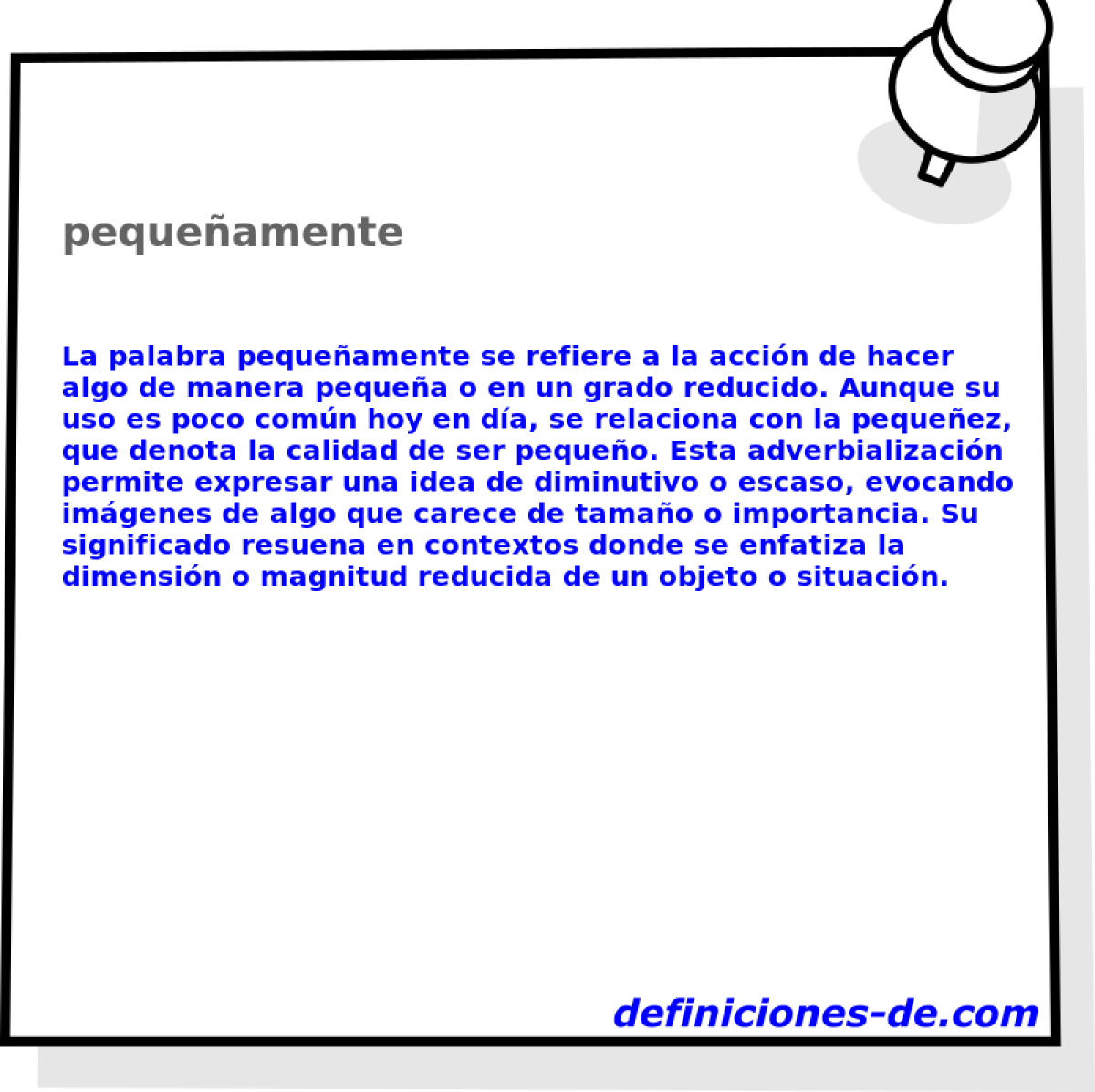 pequeamente 