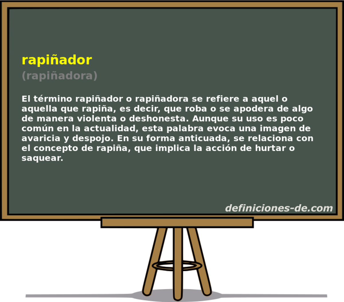 rapiador (rapiadora)