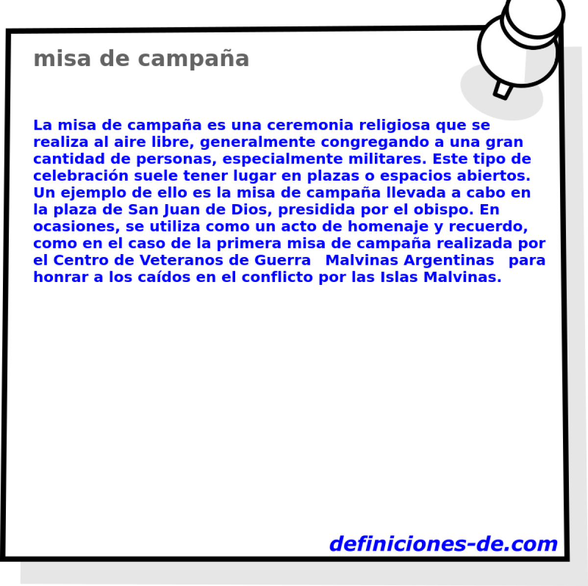 misa de campaa 