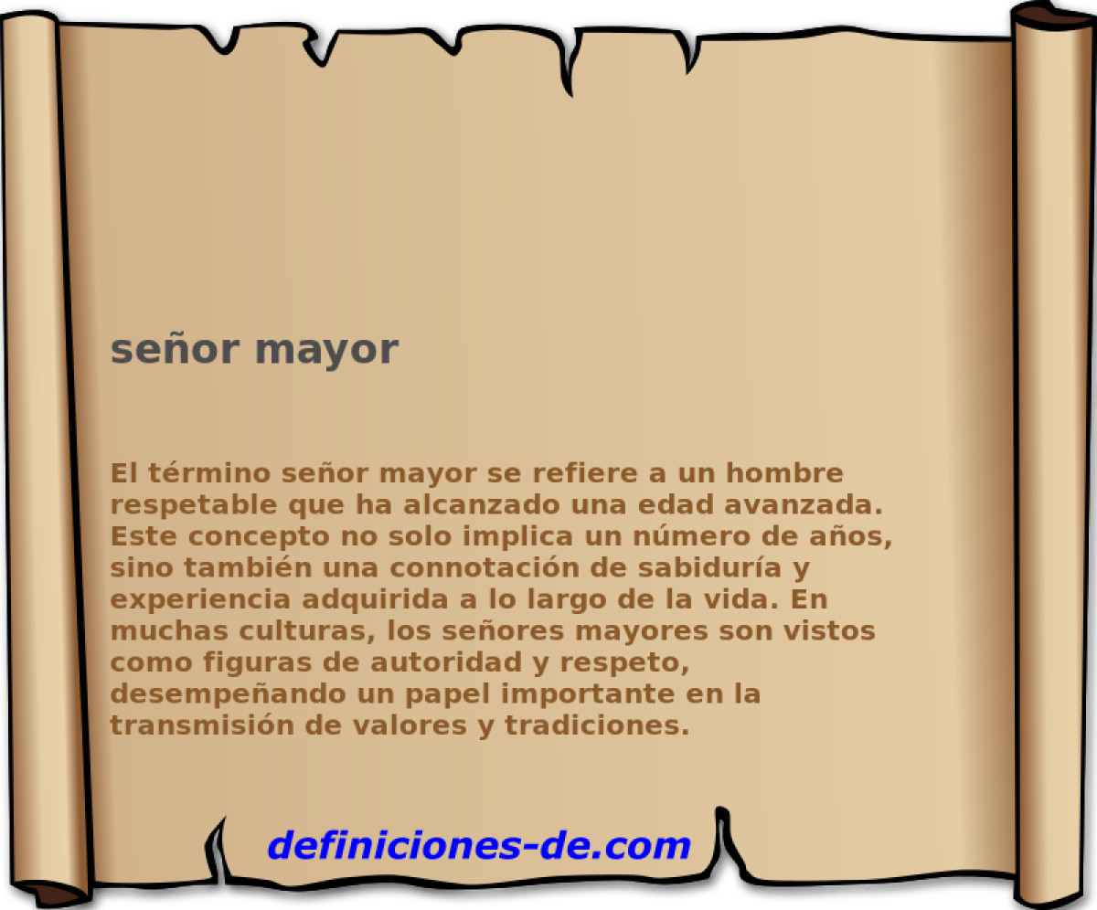 seor mayor 