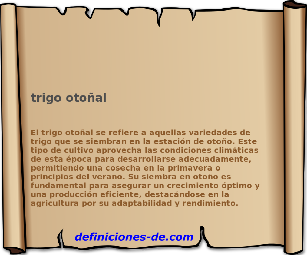 trigo otoal 