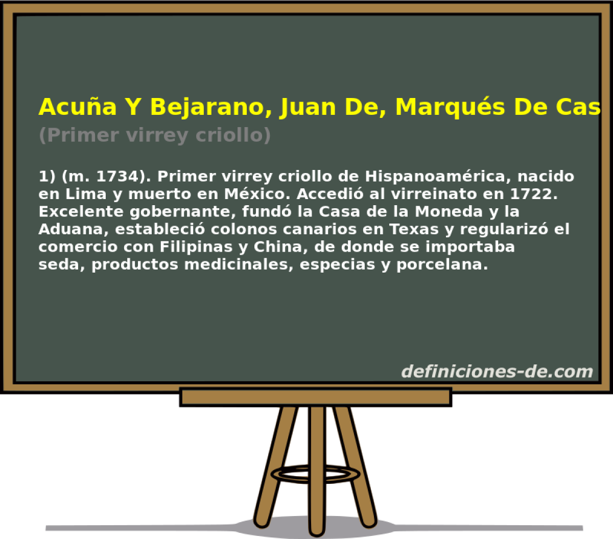 Acu�a Y Bejarano, Juan De, Marqu�s De Casa Fuerte (Primer virrey criollo)