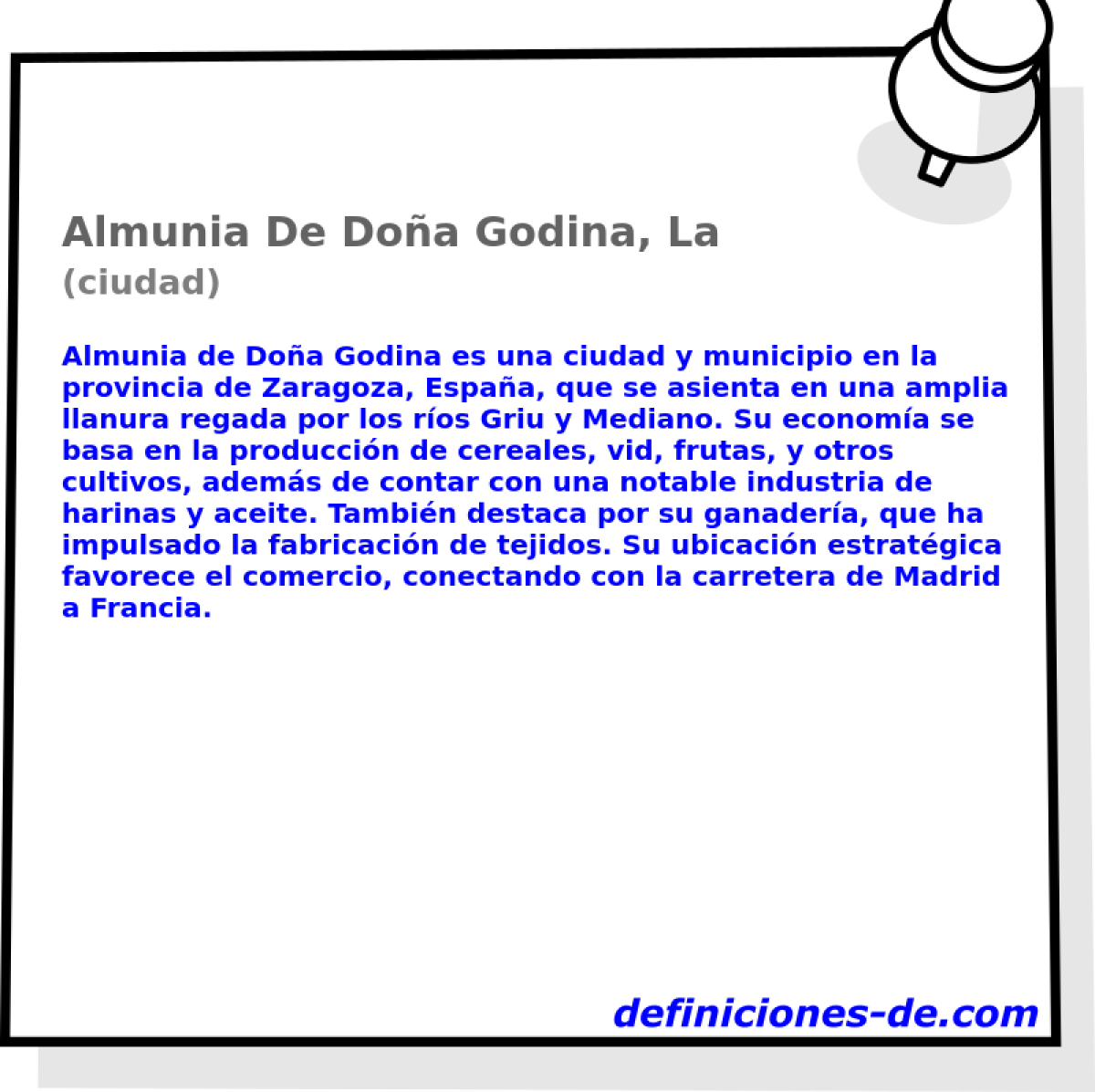 Almunia De Doa Godina, La (ciudad)