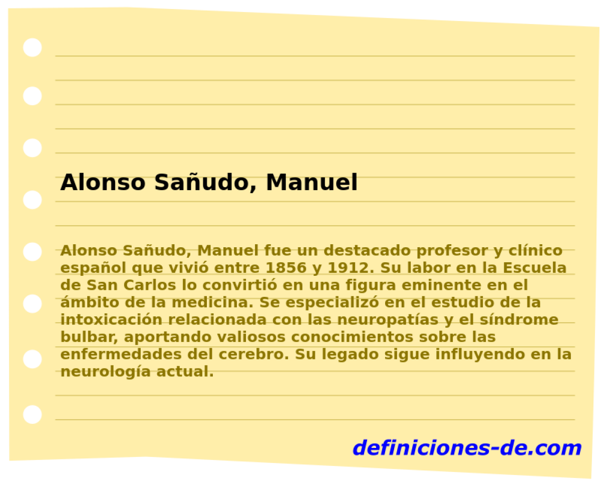 Alonso Saudo, Manuel 