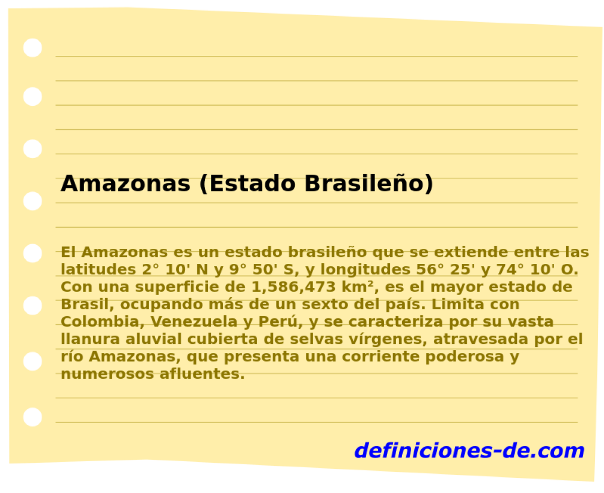 Amazonas (Estado Brasileo) 