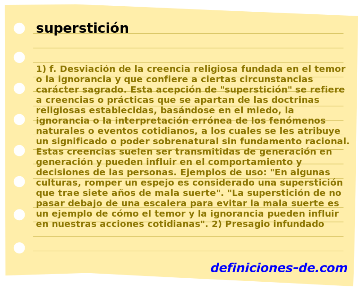 superstici�n 