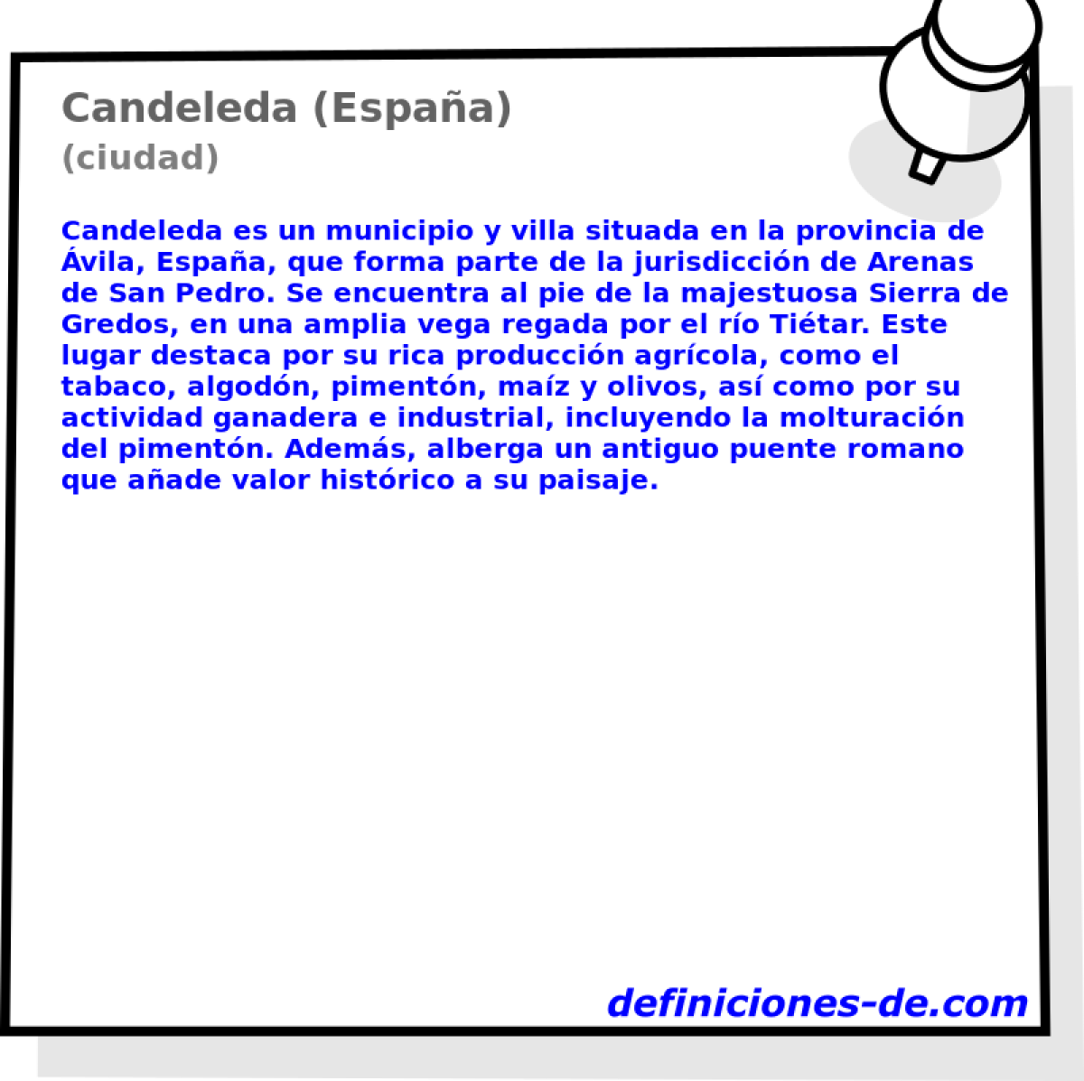 Candeleda (Espaa) (ciudad)