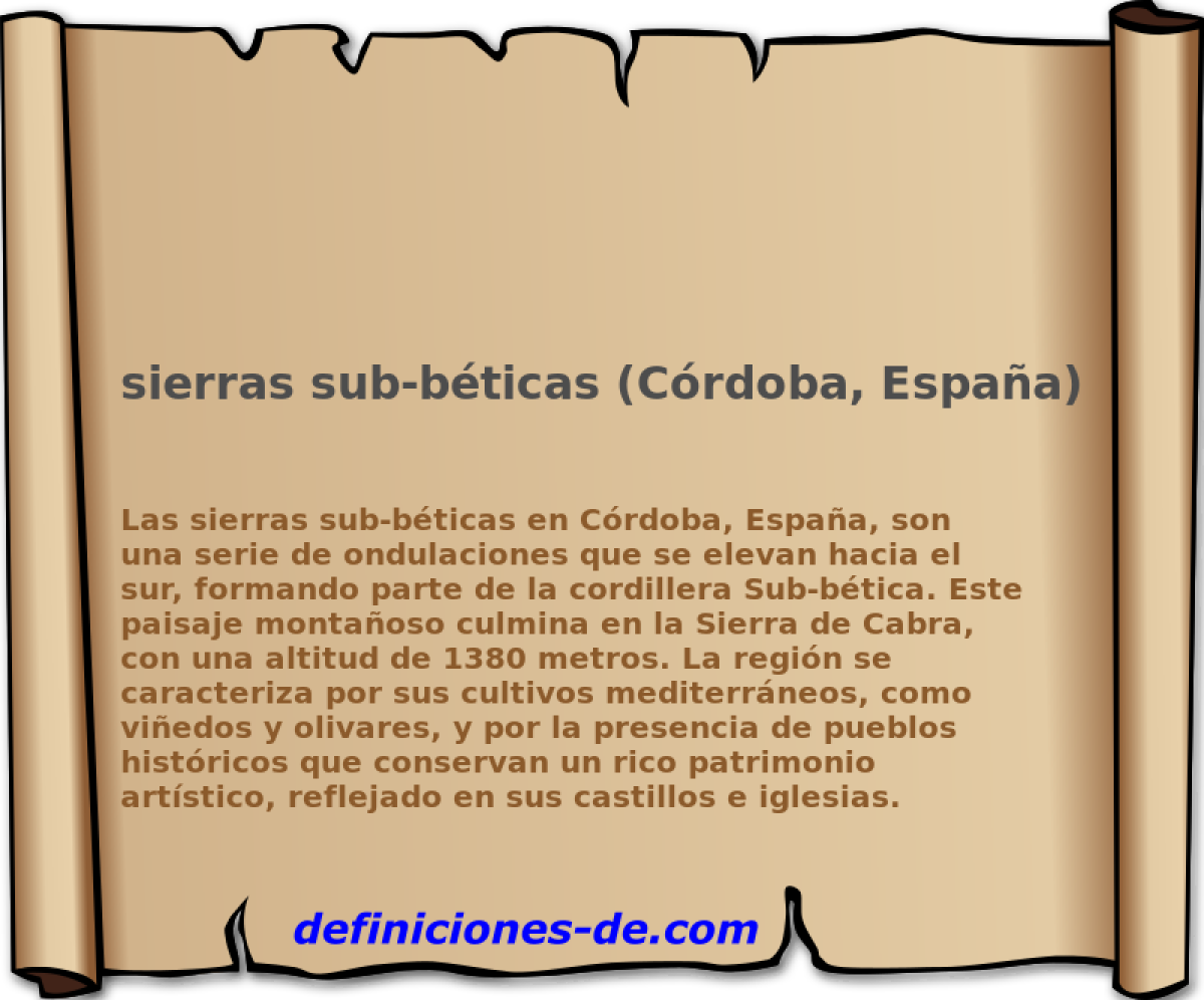 sierras sub-bticas (Crdoba, Espaa) 