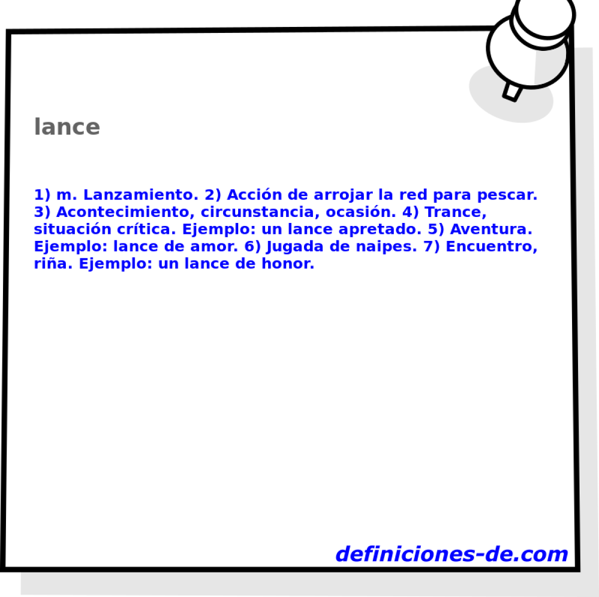 Significado de Lance