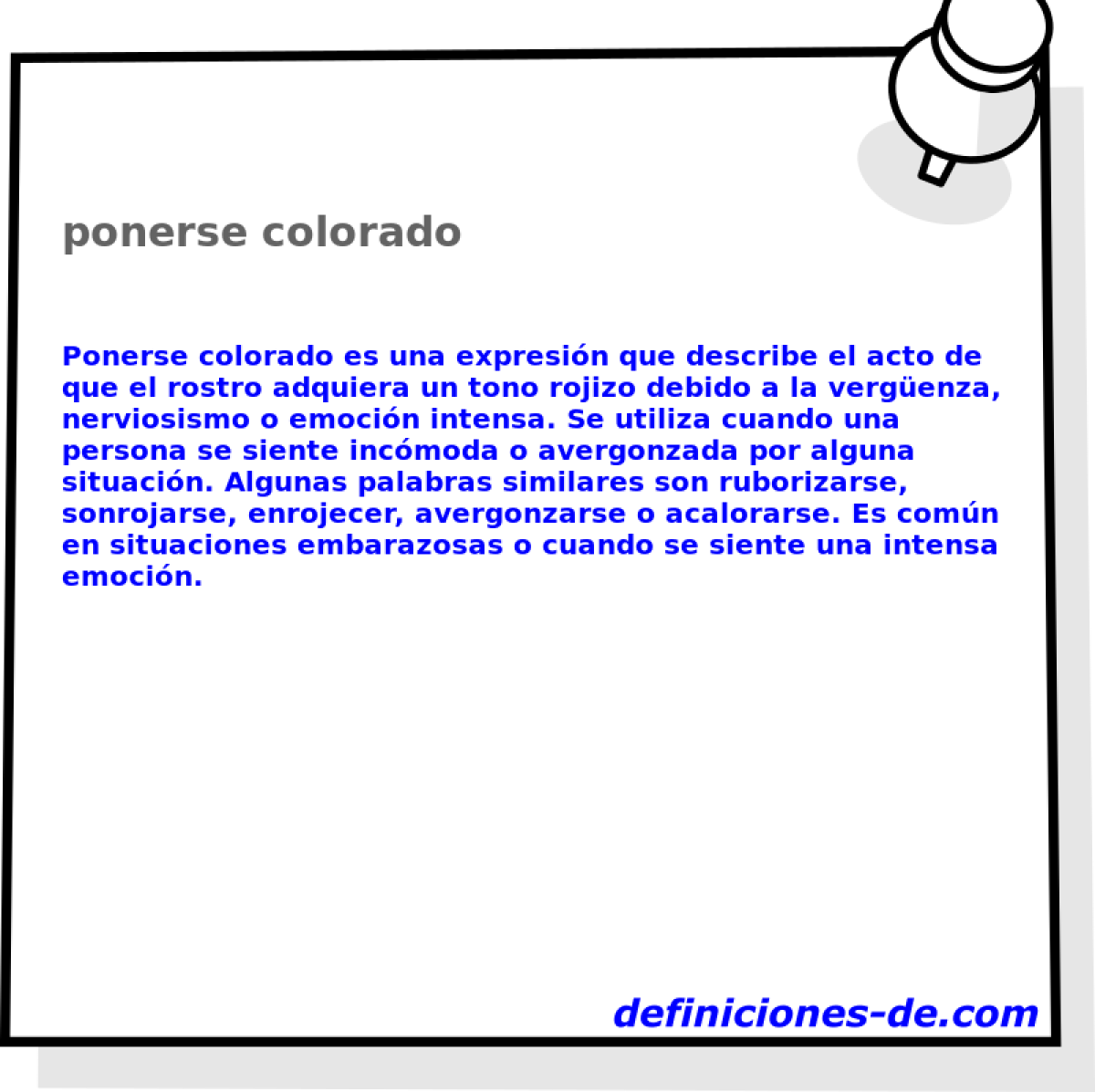 ponerse colorado 