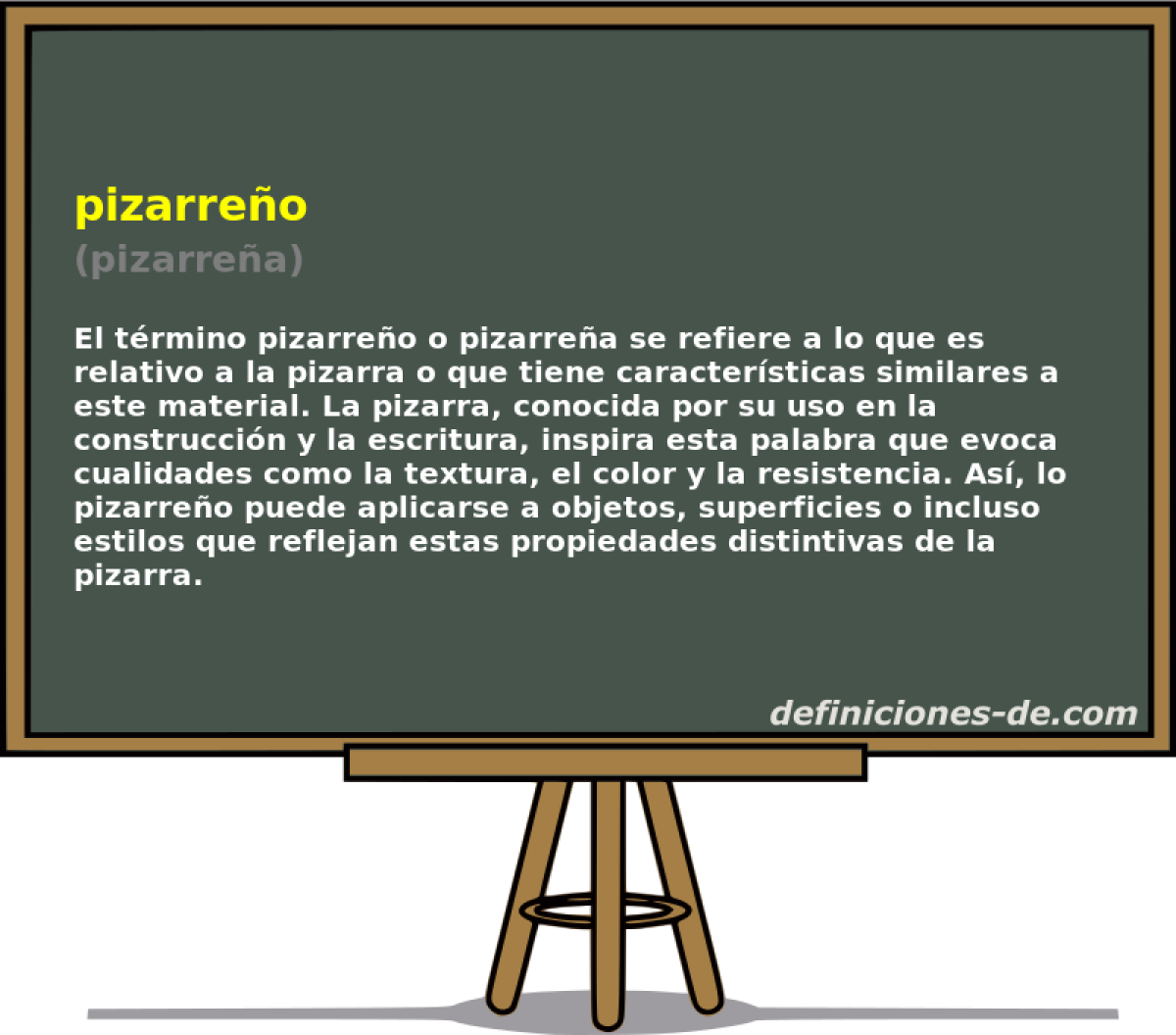 pizarreo (pizarrea)