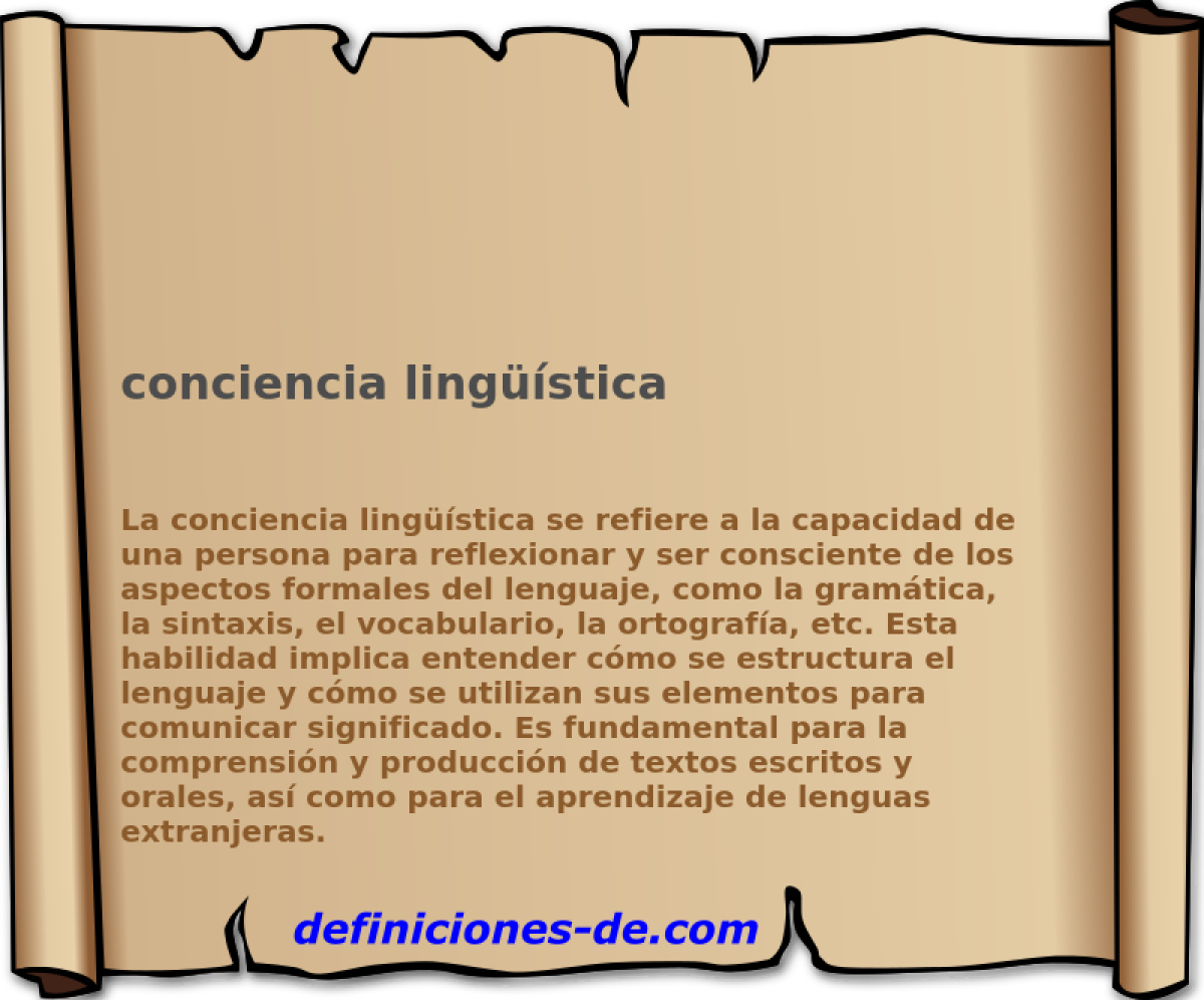 conciencia lingstica 