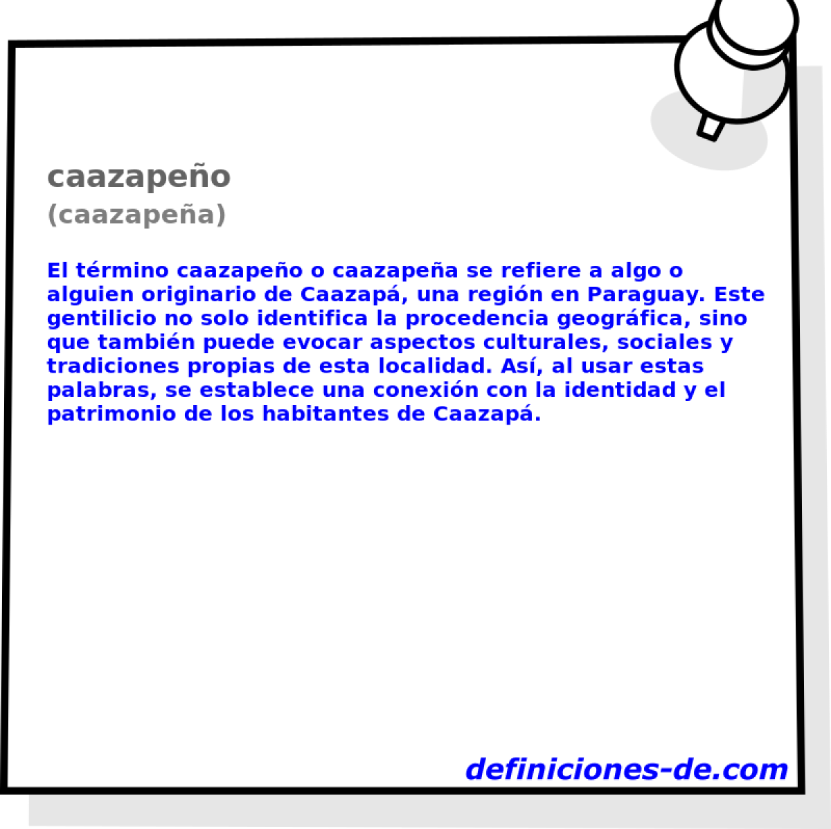 caazapeo (caazapea)