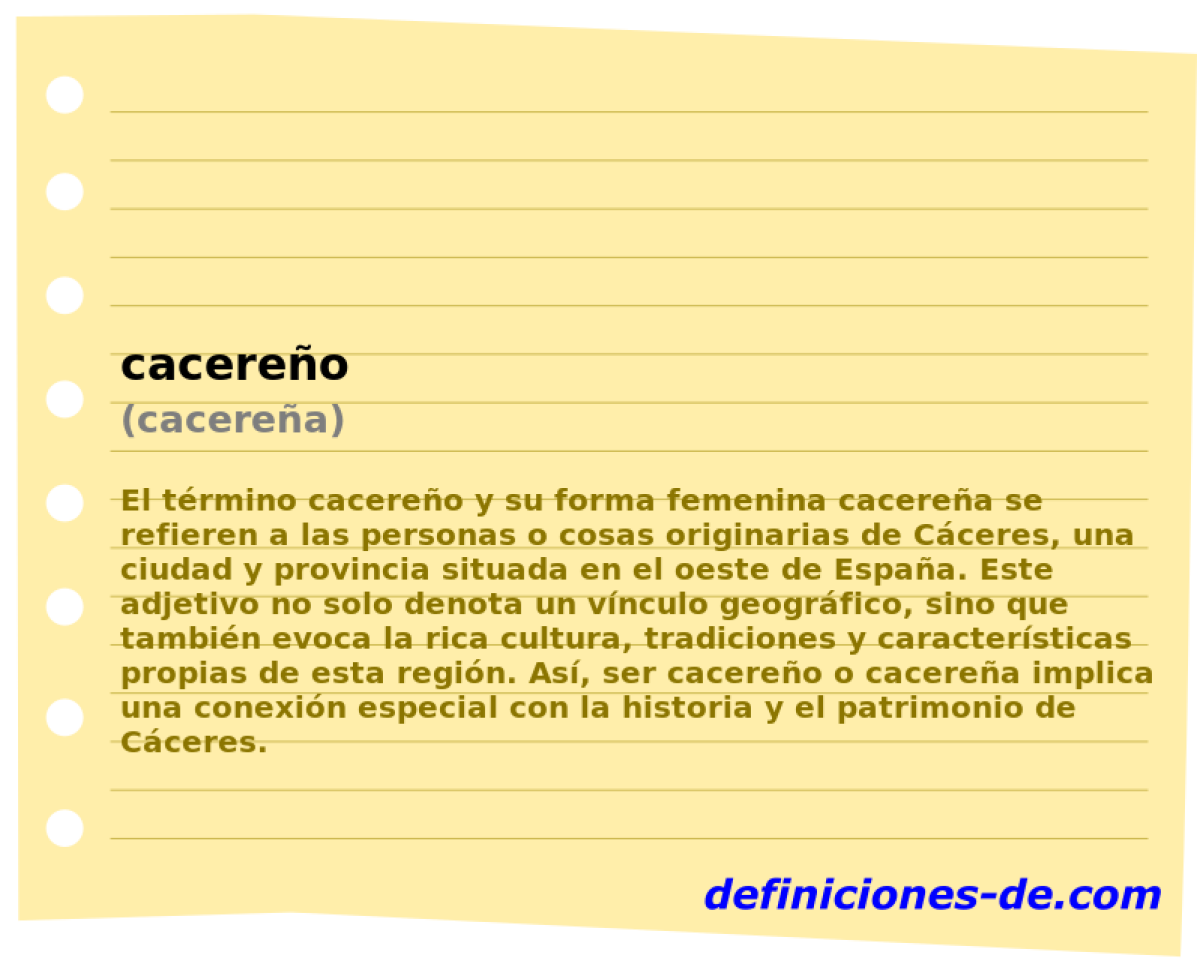 cacereo (cacerea)