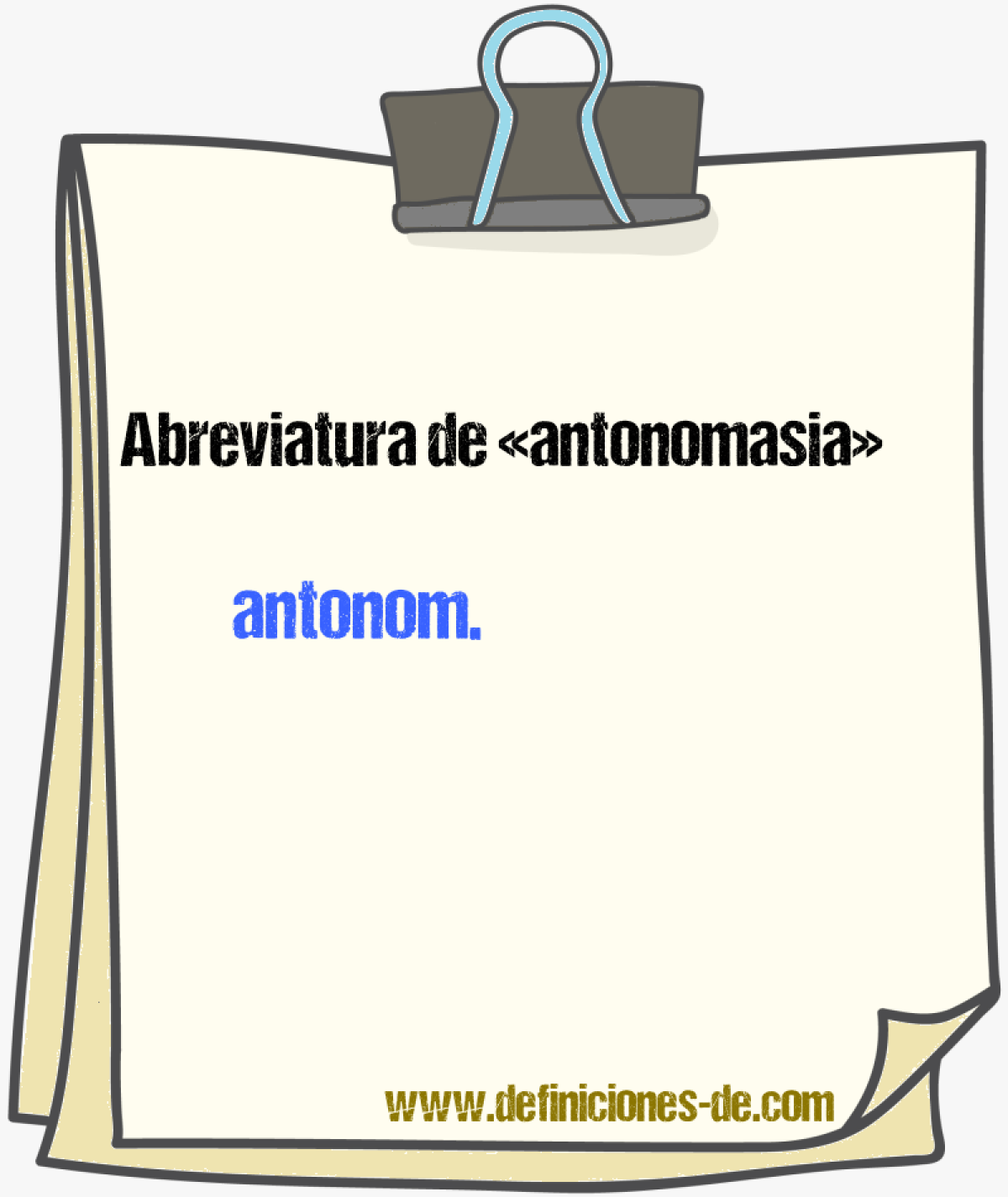 Abreviaturas de antonomasia