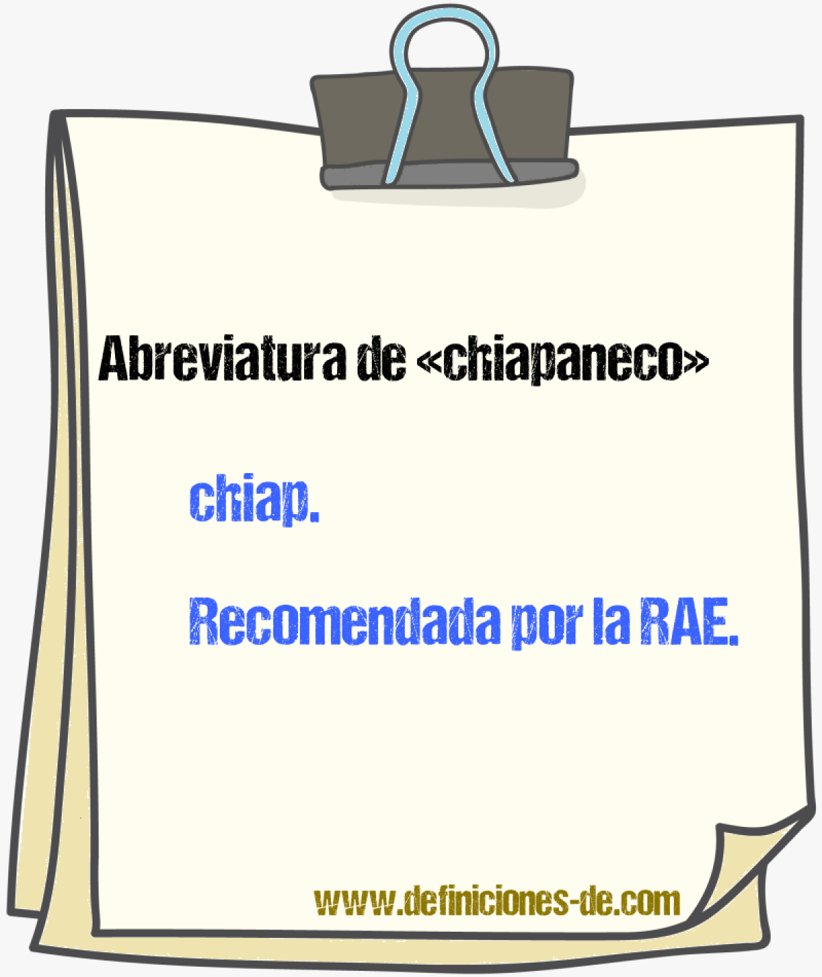 Abreviaturas de chiapaneco