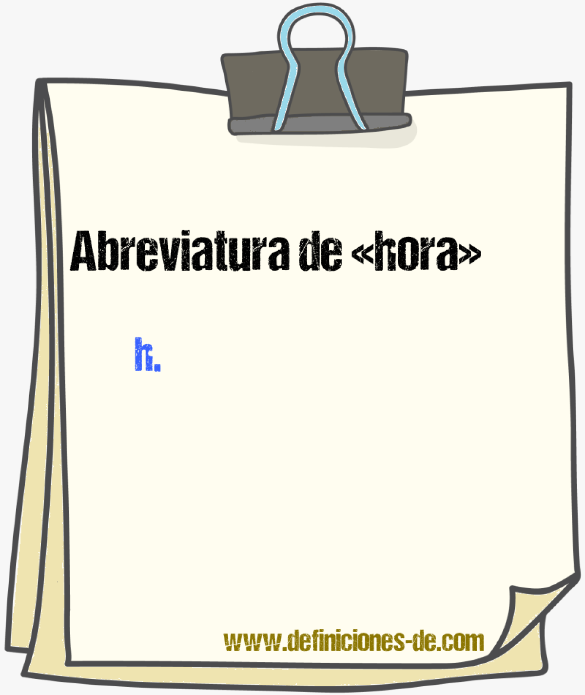 Abreviaturas de hora