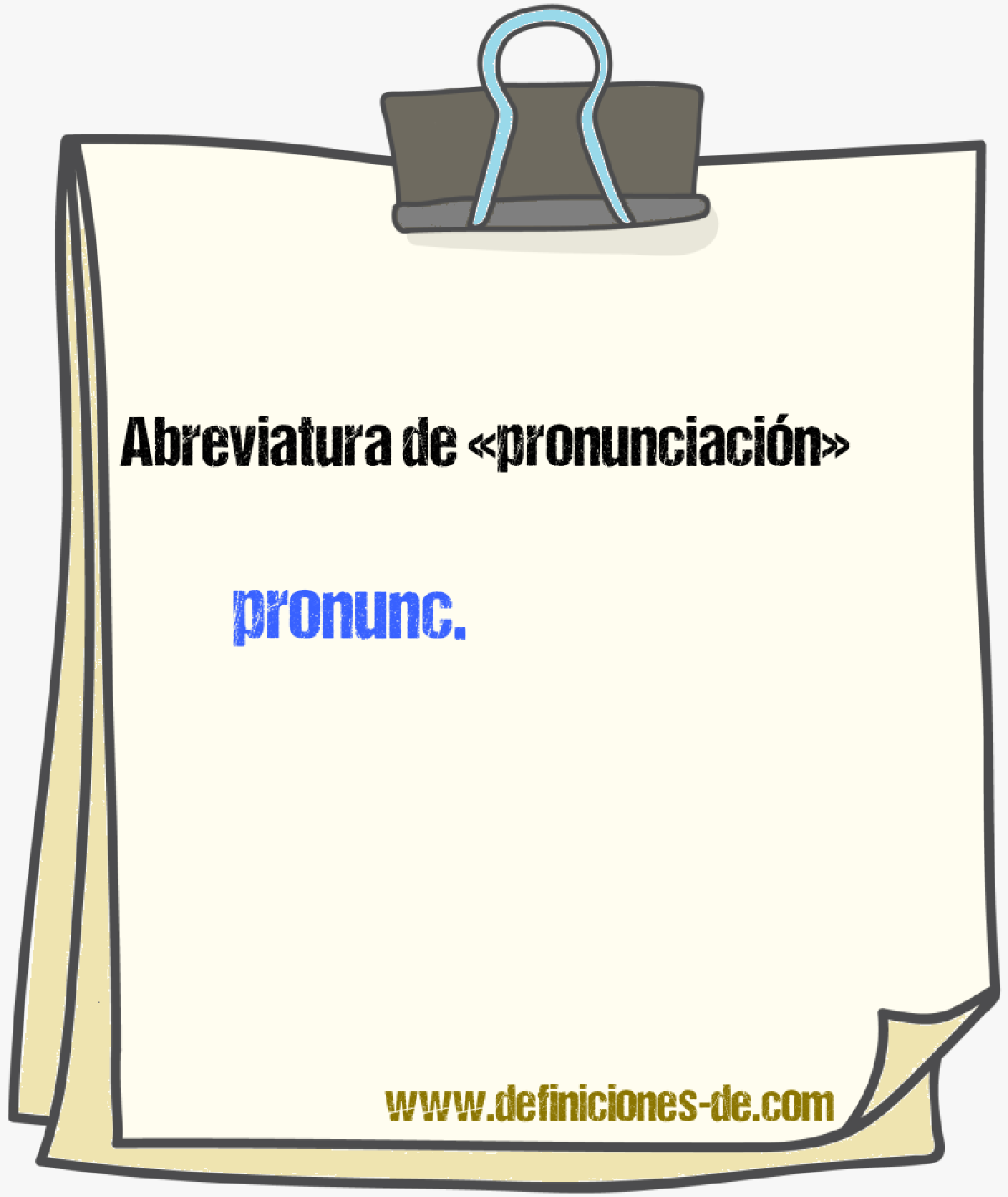 Abreviaturas de pronunciacin