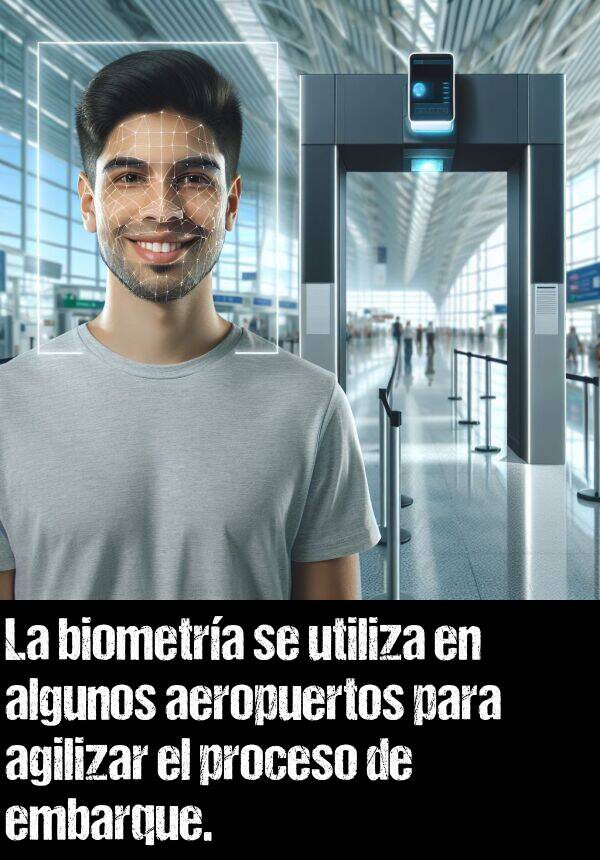 embarque: La biometra se utiliza en algunos aeropuertos para agilizar el proceso de embarque.