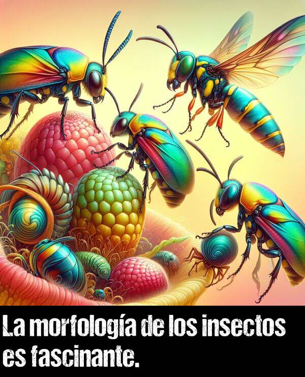 morfologa: La morfologa de los insectos es fascinante.