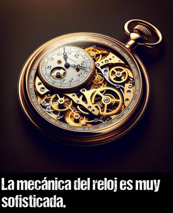 reloj: La mecnica del reloj es muy sofisticada.