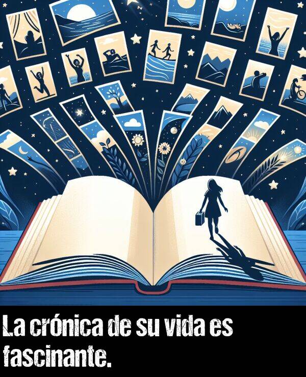 crnica: La crnica de su vida es fascinante.