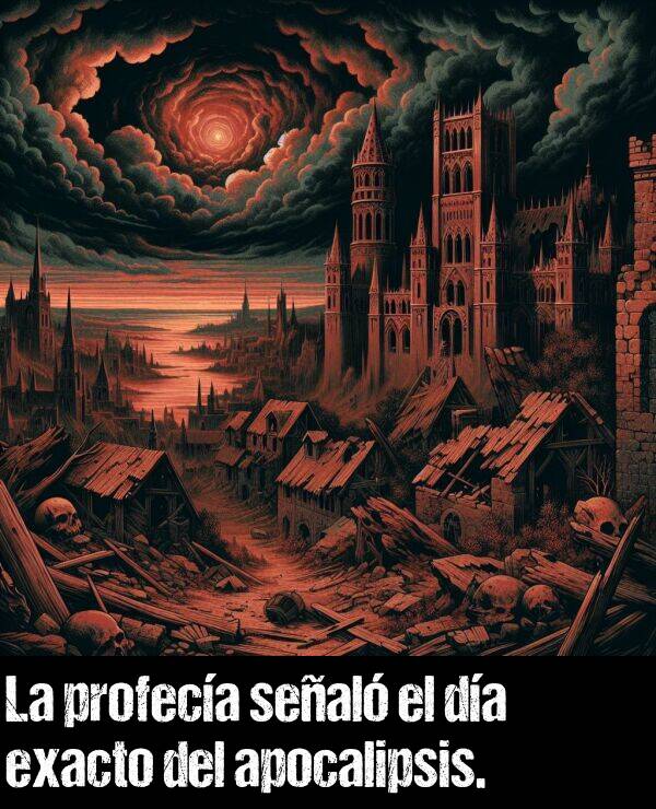 profeca: La profeca seal el da exacto del apocalipsis.