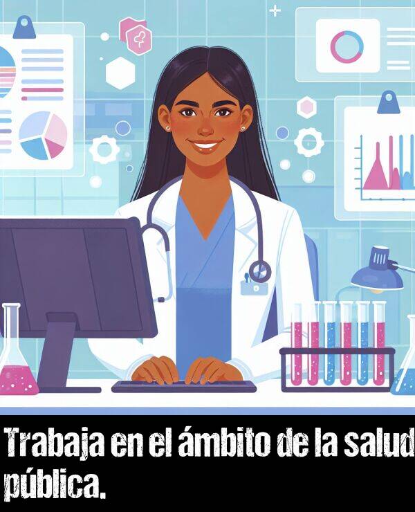 mbito: Trabaja en el mbito de la salud pblica.