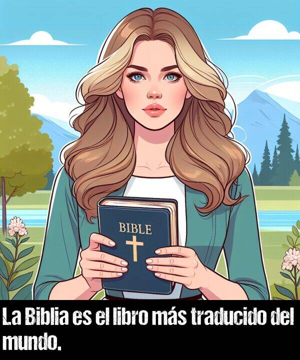 libro: La Biblia es el libro ms traducido del mundo.
