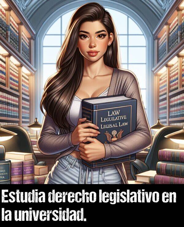 legislativo: Estudia derecho legislativo en la universidad.