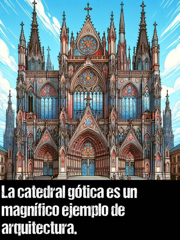 arquitectura: La catedral gtica es un magnfico ejemplo de arquitectura.