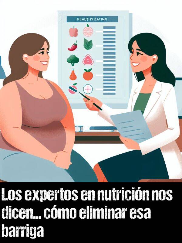 eliminar: Los expertos en nutricin nos dicen... cmo eliminar esa barriga