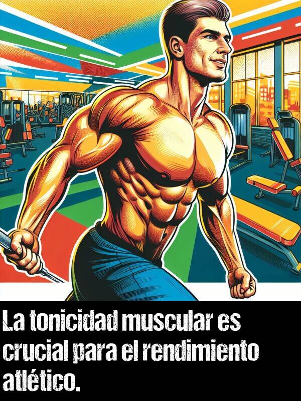 rendimiento: La tonicidad muscular es crucial para el rendimiento atltico.