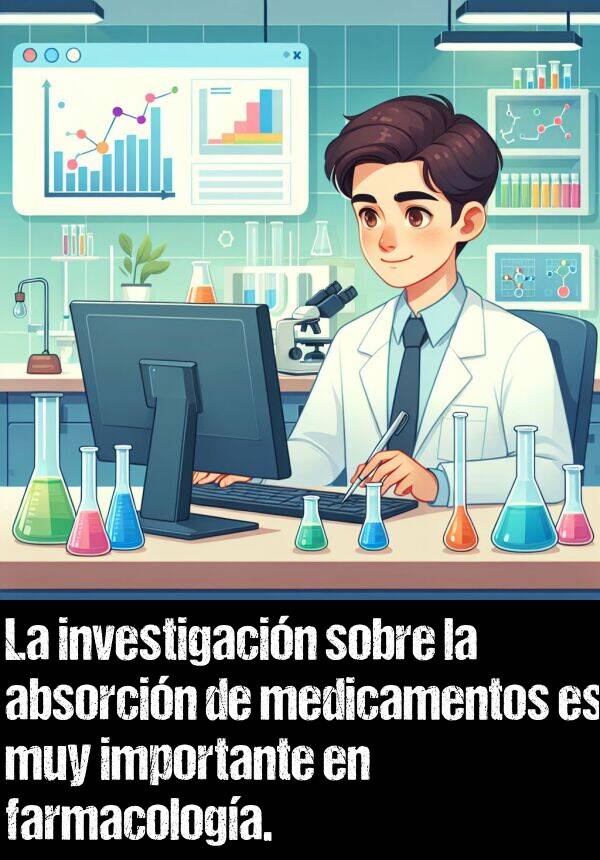 medicamentos: La investigacin sobre la absorcin de medicamentos es muy importante en farmacologa.